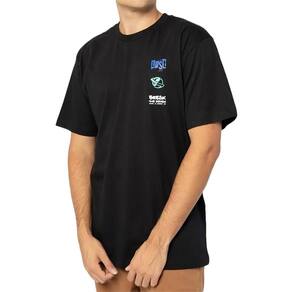 Camiseta Lost Barbed Wire Saturn SM24 Masculina Preto