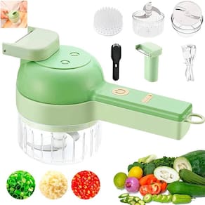 Mini Processador Elétrico 4 Em 1 Multifuncional Cor Vibrante