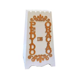 Gazofilácio Pedidos De Oração Igreja Em Mdf Pintado Branco