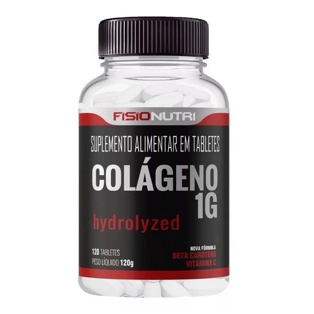 Colágeno Hydrolyzed 1G + Vitaminas  120 Tabs  - Fisionutri