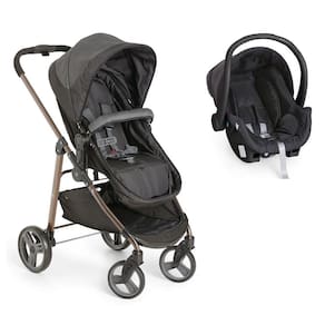 Carrinho de Bebê Moisés Olympus Black com Bebê Conforto - Galzerano