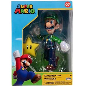 Boneco Luigi de 11CM com Super Estrela Super Mario SUNNY