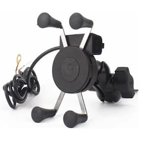 Suporte celular moto carregador usb com garra unive lt-su001