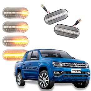 Par de seta pisca sequencial vw amarok volkswagen luz led