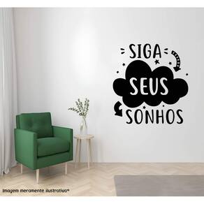 Adesivo De Parede Siga Seus Sonhos