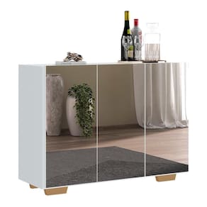 Aparador Buffet 4 Portas Vegas V3560 Branco/Natural