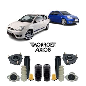 4 kit suspensão dianteira traseira ford fiesta 2002 a 2010