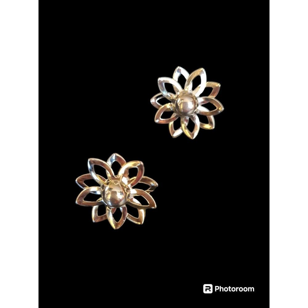 Brinco Folheado A Ouro Flor