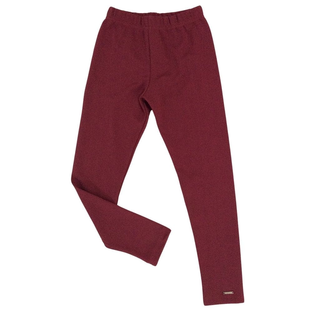 Legging infantil fem Vrasalon vinho
