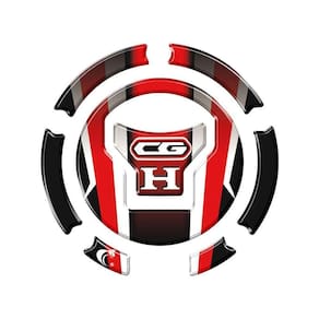 Adesivo Resinado Protetor Bocal Cg Titan / Fan / Start 160 +2018 Vermelho Cor Vermelho