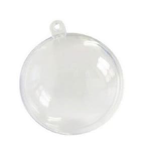 Kit 10 ou bola acrílica 6,5cm decoração natal