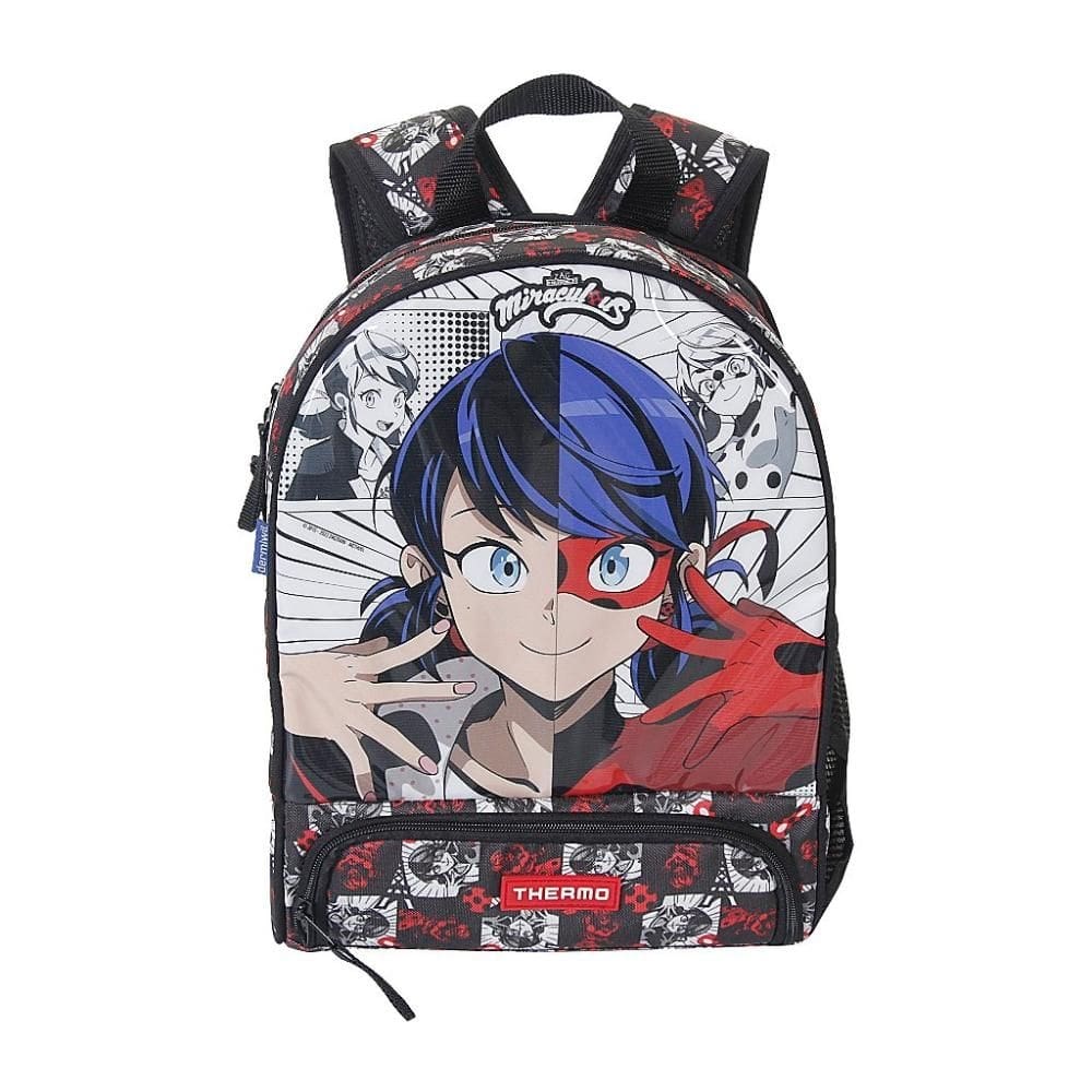 Mochila de Costas Dermiwill Miraculous Bolso Térmico Preto