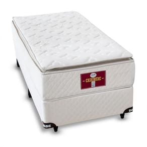 Cama Box com Colchão Cashmere Solteiro - 78x188