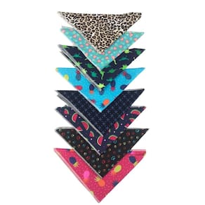 Bandana de tecido pet kit com cores macho fêmea