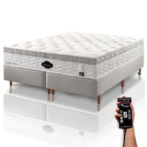 Colchão De Látex Médio Box E Kit Spa Solteiro 88x188cm