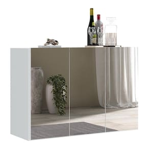 Aparador Buffet 2 Portas Suspenso Vegas V3612 Branco Branco