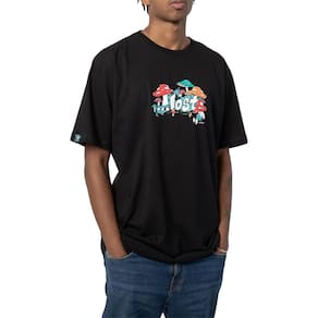 Camiseta Lost Mushroom Smurfs WT24 Masculina Preto
