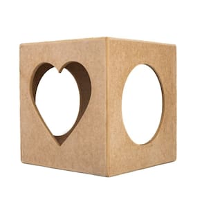 Casinha Toca Para Gato 32,5cm MDF Coração Casa P/ Gato