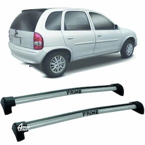 Rack Teto Aluminio Prime Corsa 4Pts 94/ 99 Prata Pr010