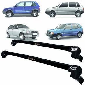 Rack Teto Aluminio Prime Fiat Uno 84 até 13 4pts Preto PR111