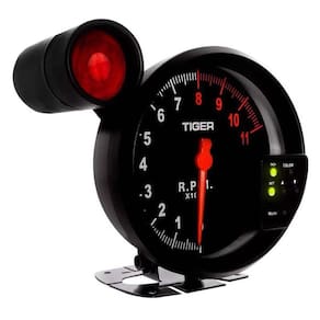 Velocímetro Conta Giro Automotivo Tuning Led 7 Preto