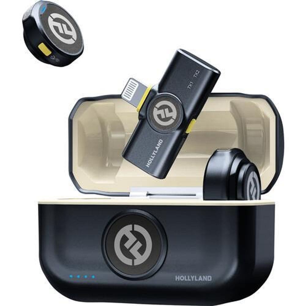 Microfone hollyland lark m2 duo lightning duplo 2 pessoas