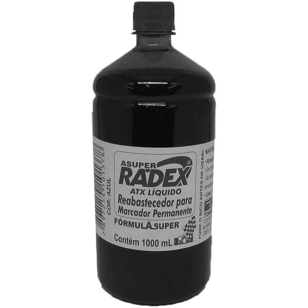 Tinta marcador permanente reabastecedor 1000ml preto