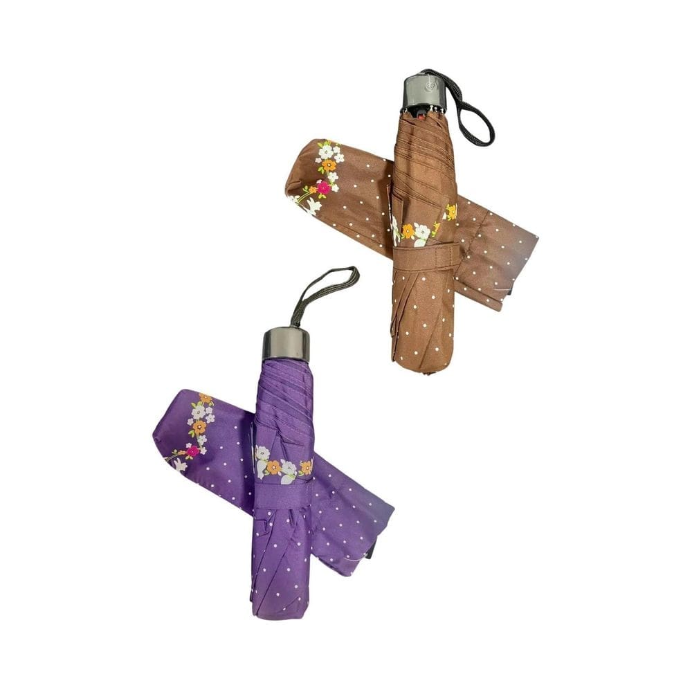 Kit 02 Sombrinha Fem Al Super Leve Voyagem Roxo E Mar 3025