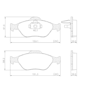 Pastilha De Freio Lonaflex Ecosport/Fiesta - P-497