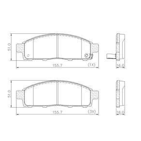 Pastilha De Freio Lonaflex L200/Pajero - P-771