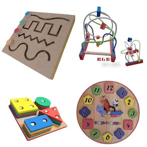 Kit linha vazada tab. brinquedo pedagógico primeira infância