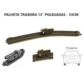 Palheta limpador traseira universal 13 polegadas 33cm