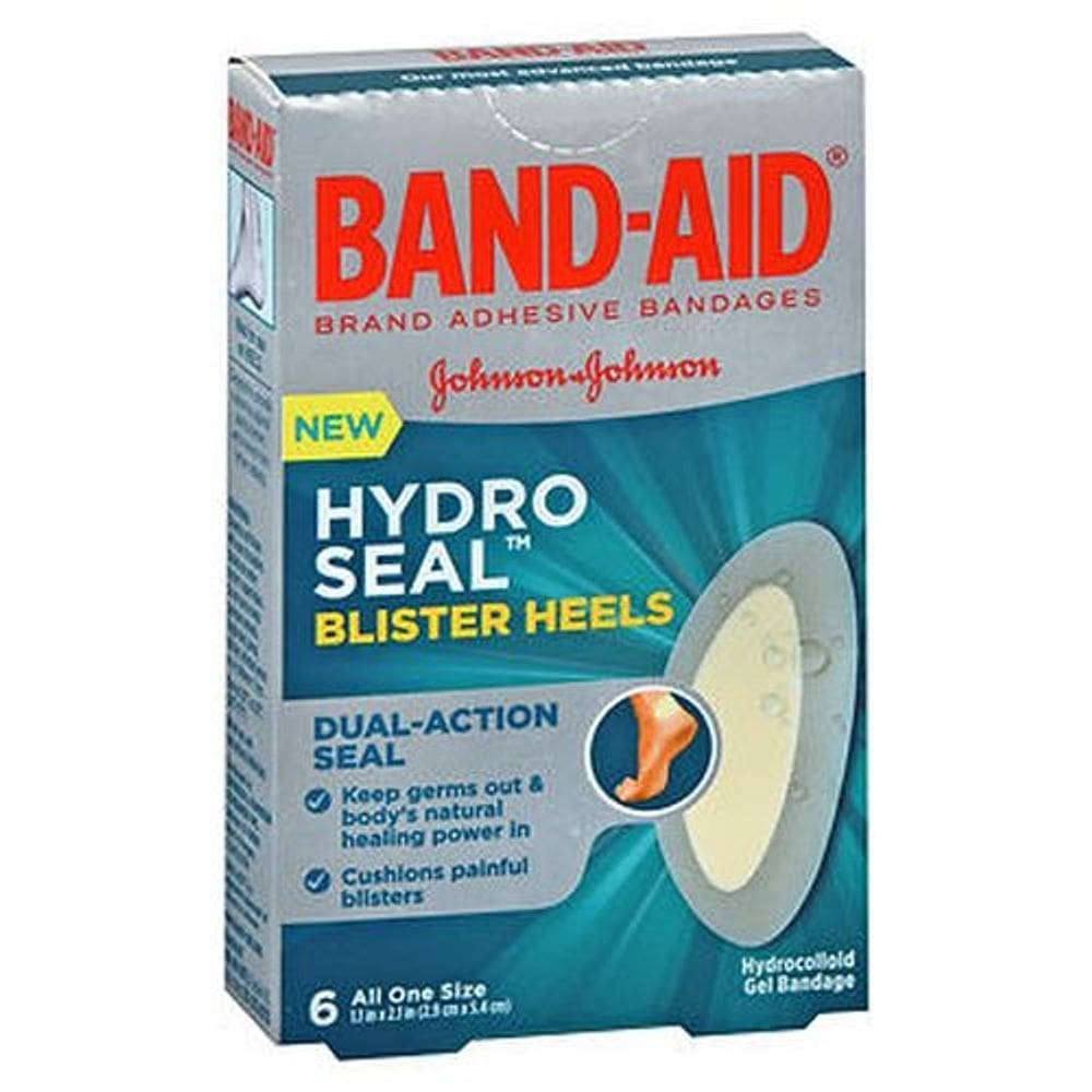 Band-Aid Hydro Seal Blister Heels Ataduras de gel hidrocolóide 6 cada por Band-Aid (pacote com 6)