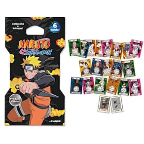 Naruto shippuden cards colecionaveis envelope com 6 unidades