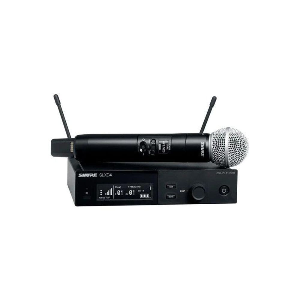 Microfone shure slxd24/b58-l55 digital sem fio