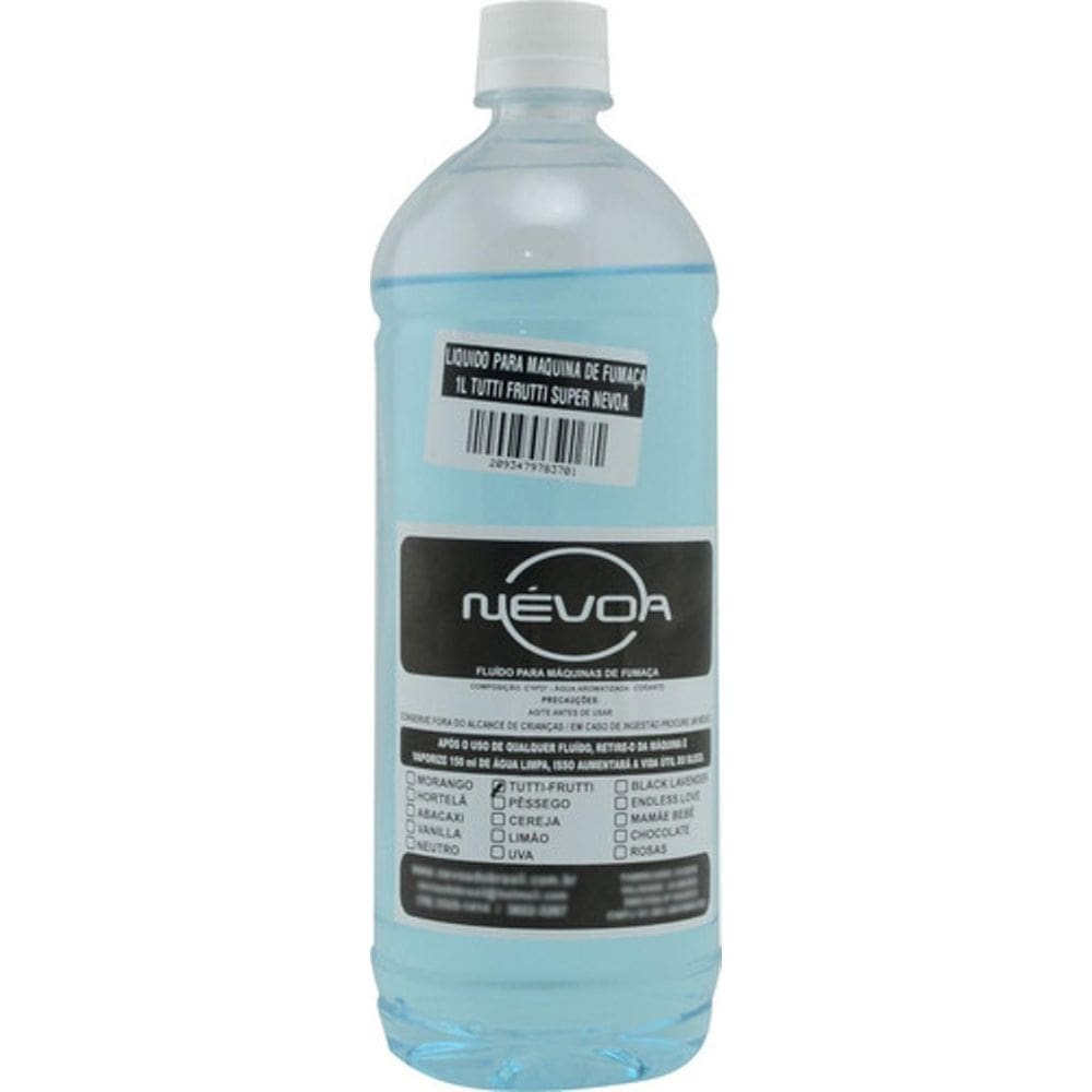Liquido para maquina de fumaça 1l tutti frutti super nevoa