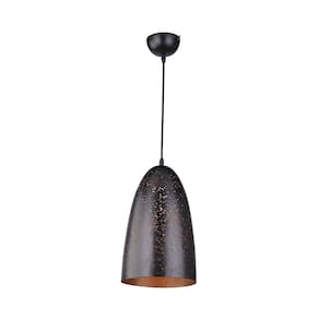Lustre Pendente Taschibra TD 3009 Preto com Cobre E27 Bivolt
