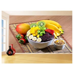 Papel De Parede Alimentos Açai Na Tigela Fruta 3,5M Al447