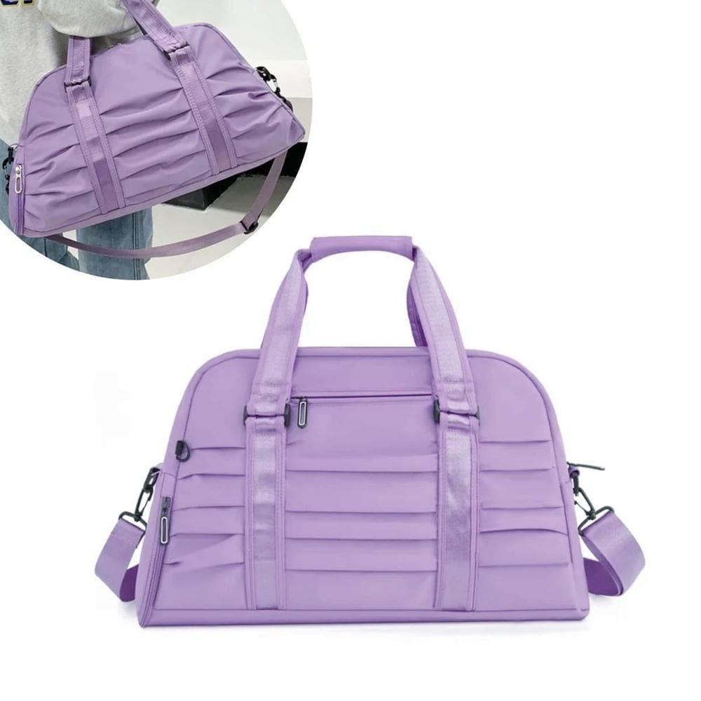 Bolsa mala viagem feminina academia esportes treino lilas