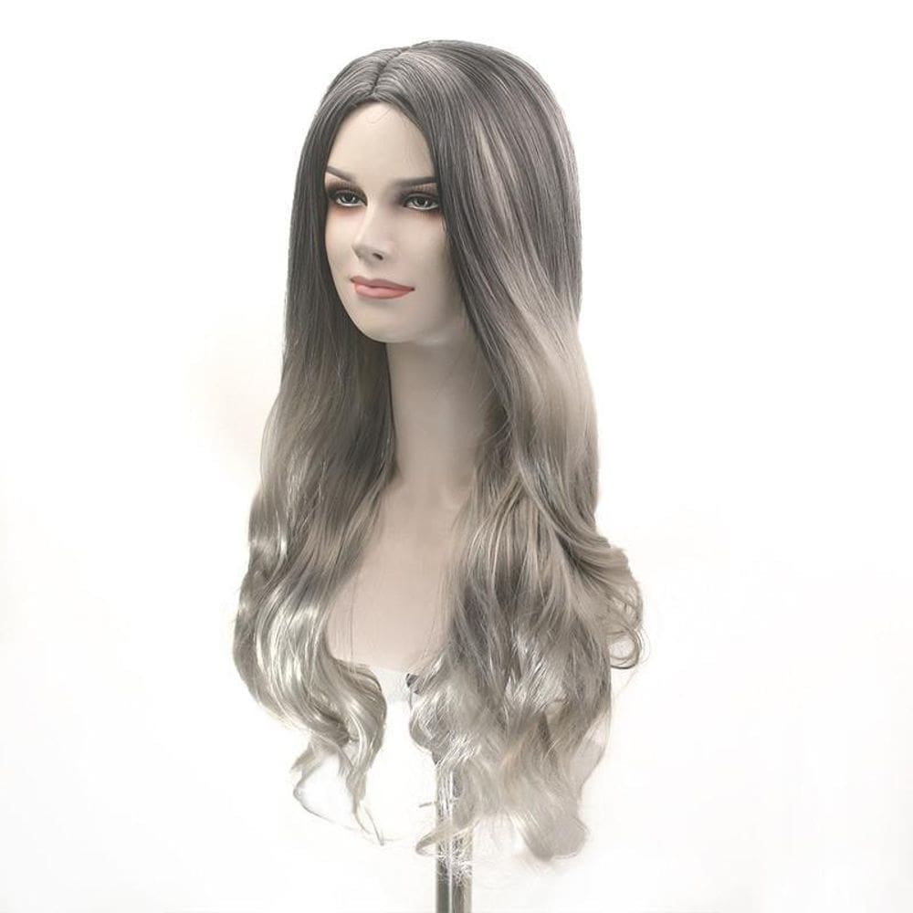 Peruca sintetica longa mecha prata lady 2/0906