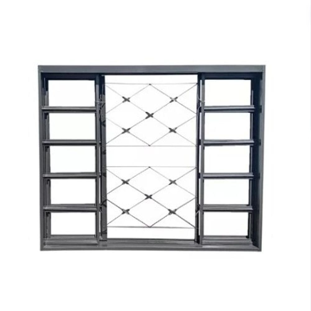 Vitro Metal Com Grade 100X100cm Vitralfer