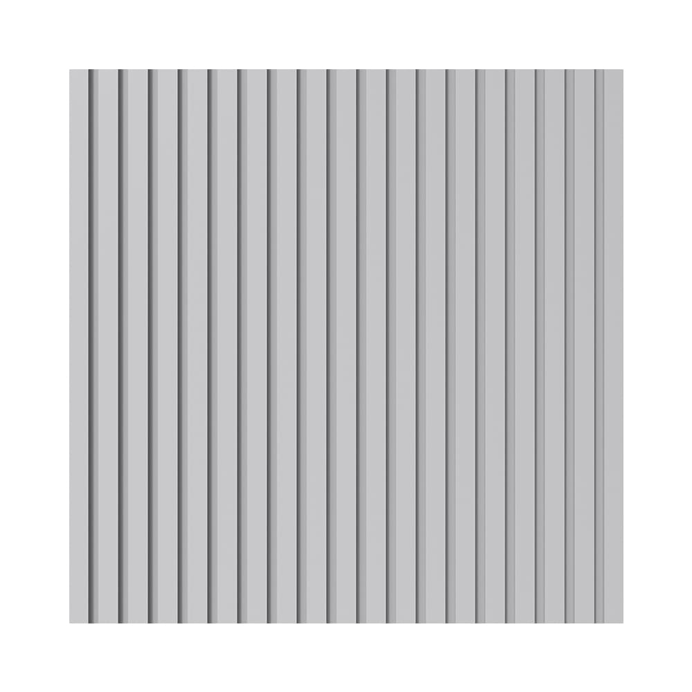 10M Painel Ripado EVA Laminado Autocolante 10cm Play Cinza