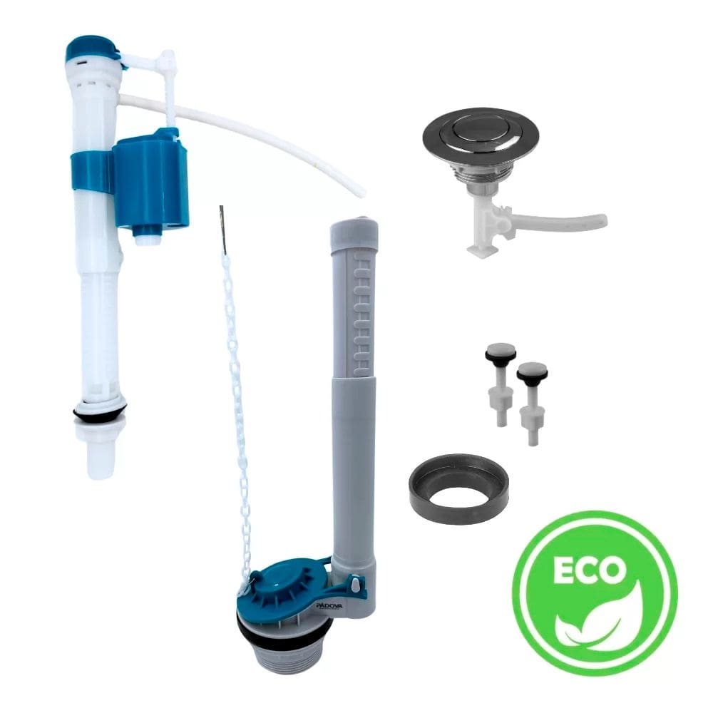 Kit Completo para Caixa Acoplada Acionador Superior Pádova