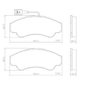 Pastilha De Freio Lonaflex Jumper/Boxer P-652-B