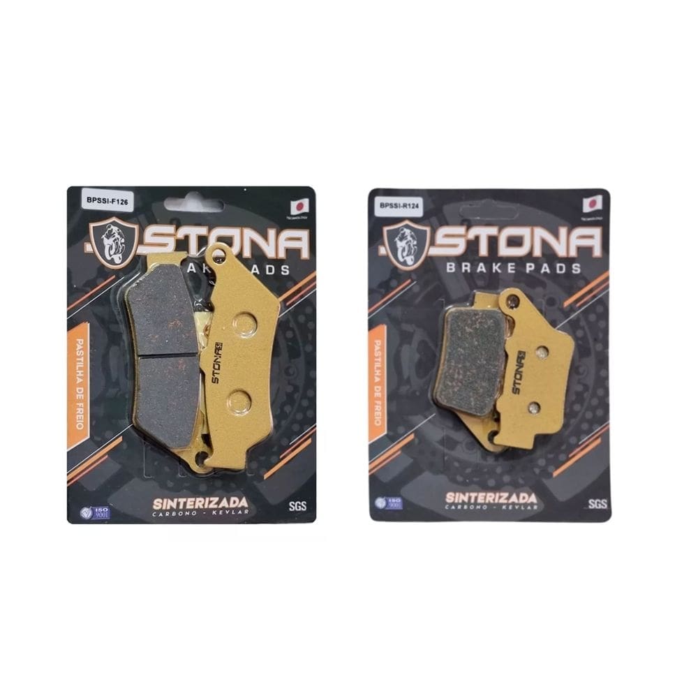 Kit Pastilha Freio Stona D+T Bmw F 650GS ABS 2008 á 2012