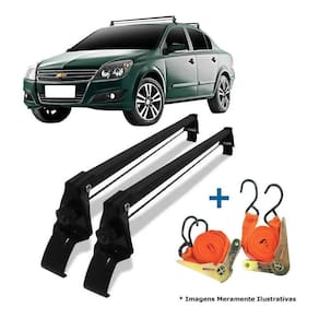 Rack teto chevrolet vectra 2005 até 2011 + 2 cintas carga