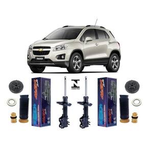 Par amortecedor + kit dianteiro gm tracker 2013 2014 2015 16