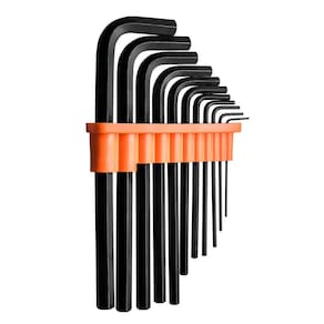 Jogo Chaves Hexagonais Longas 1,5 a 10 mm com 11 Peças