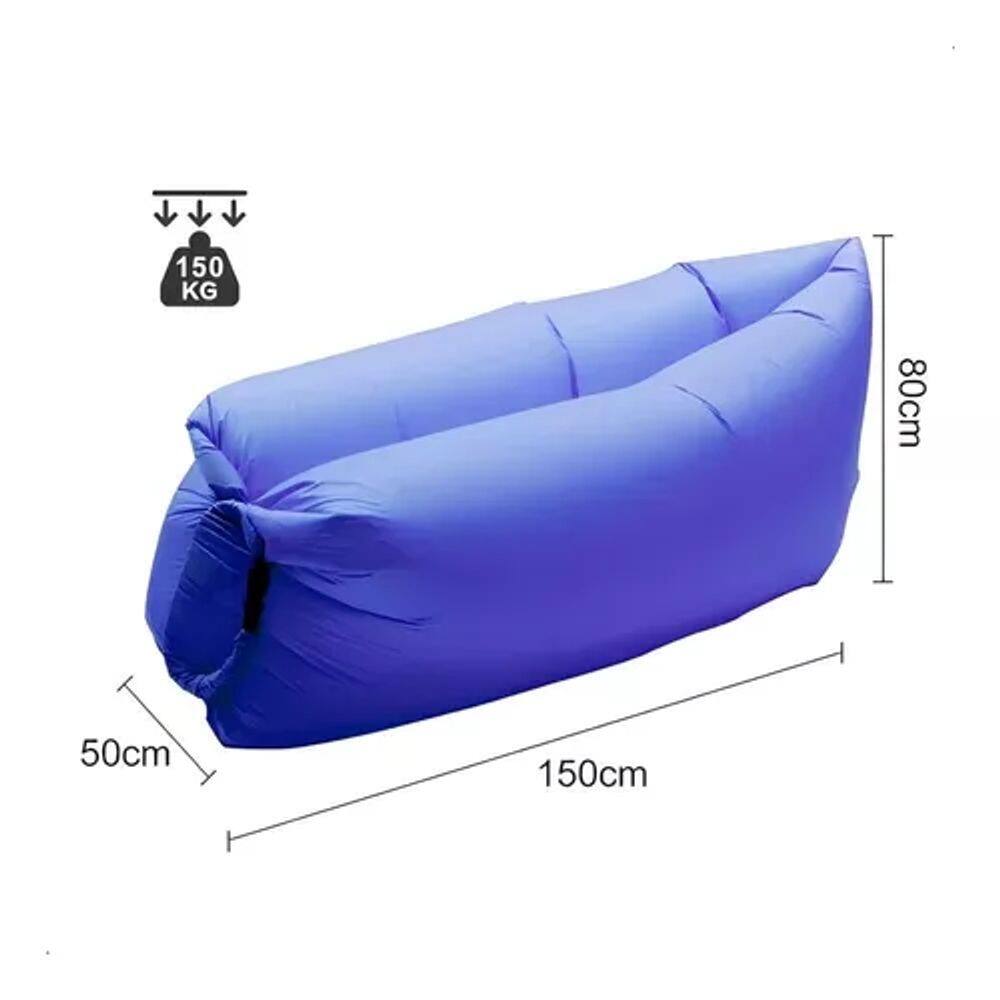 Sofá Inflável Camping Praia Azul