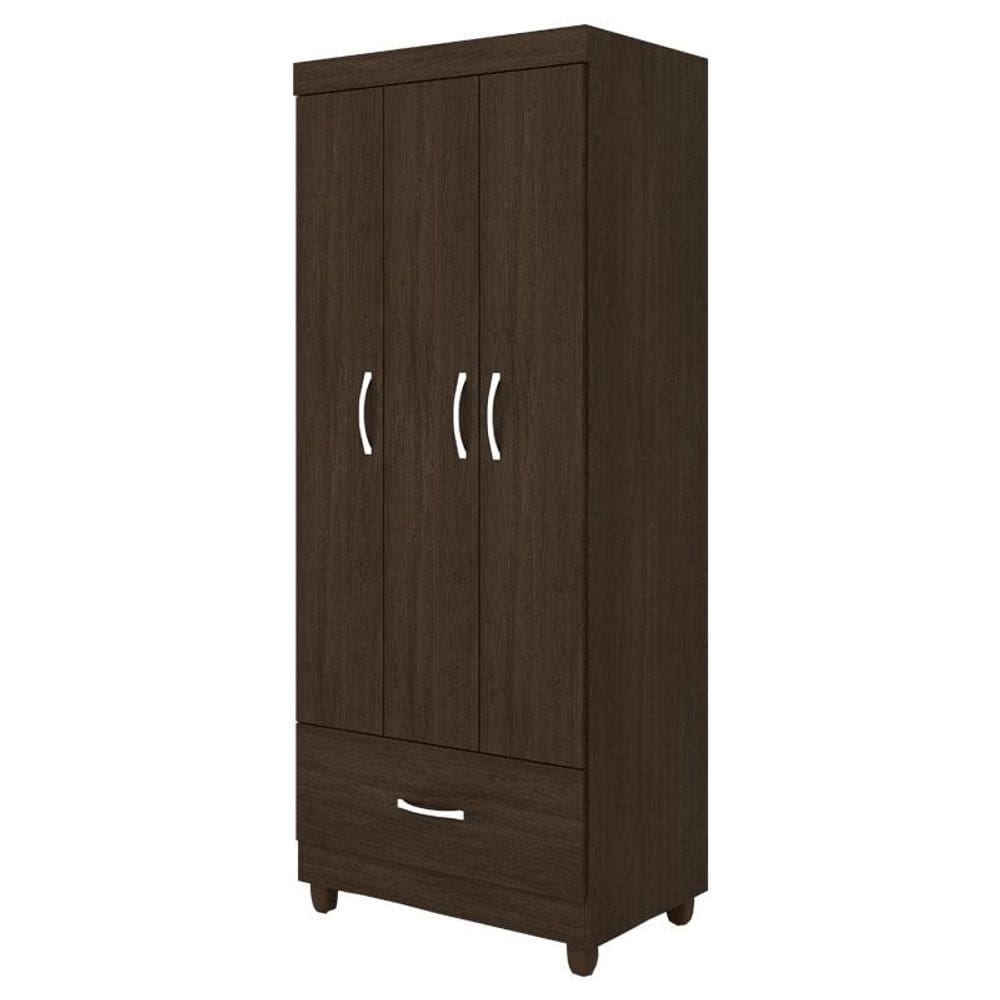Guarda Roupa Solteiro Prince Ébano Touch – Demóbile